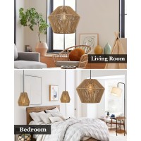 Elyona 165 Large Woven Pendant Light Modern Boho Chandelier Handwoven Rattan Basket Pendant Light Fixtures Farmhouse Rustic