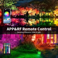 Led Outdoor Flood Light Wired Waterproof Color Changing 1000W Equivalent Outdoor Rgb 100W Smart Daylight White Indoor Uplights With App Remote Control Stage Landscape Lighting Dj Lights For Parties