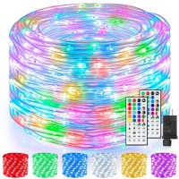 Mlambert 164Ft Multicolor Led Rope Lights With 500 Leds 8 Modes 17 Colors Rgb Remote Fairy String Lights Waterproof Dimmable Fo