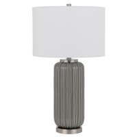 Rodano Ceramic Table Lamp With Hardback Drum Shade