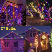 25 Pack Purple Halloween Replacement Bulbs C7 Glass Replacement Bulbs For Outdoor String Light Patio Lights C7E12 Candelabra