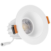 Maxxima 2 In Ultrathin Recessed Antiglare Led Downlight Canless Ic Rated 600 Lumens 5 Color Temperature Selectable 2700K