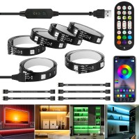 Led Strip Lights 10Ft 6 Precut 164Ft Rgb Led Lights For 4365 Inch Tv App Control Tv Led Backlight With Remote Music Sync U