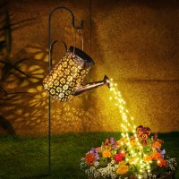 Afootry Solar Watering Can With Lights,Solar Outdoor Garden Decor Waterproof Large Hanging Lantern Landscape Lights Outside Decorations For Yard Clearance Porch Patio Pathway Gardening Gift