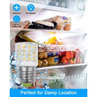 Zhenming Led Refrigerator Light Bulb 4W Replacement Ac100-265V 3.5W Refrigerator Bulb, E26 Medium Base Compact Bright Lamp For Fridge Freezer Appliance Lighting, A15 Daylight White 5000K, 1 Pack