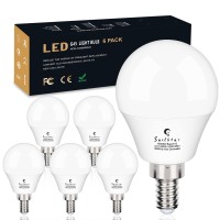 Sailstar Ceiling Fan Light Bulbs, E12 Led Bulb 60W Equivalent, Neutral White 4000K, 600 Lumens, A15 Small Candelabra Base Led Light Bulbs 6W, Cri 85, Non-Dimmable, Pack Of 6