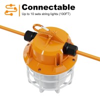 Ns 100Ft Construction String Lights 150W Led Industrial Grade 15000Lm Super Bright For Construction Sites Temporary Work Renov