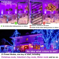 Led Flood Light Outdoor 800W Equivalent, Bluetooth Smart Color Change Landscape Lighting, Diy-Scene+Rgb Colors+Warm White 2700K - App & Group Control & Timing Ip66 Waterproof Us 3-Plug Up Light 2Pack