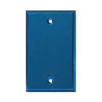 Enerlites Blank Device Metal Wall Plate, Corrosion Resistant, Standard Size 1-Gang 450 X 276,A Stainless Steel 201, 7701-Pbl, Polished Blue