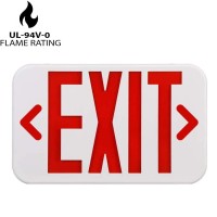 Ostek 4Pack Red Led Exit Emergency Sign Light - Standard - Battery Backup, Dual Led Lamp Abs Fire Resistance Ul-Listed 120-277V (Red Exit Sign) (4)