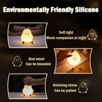 Ledholyt Night Light For Kids Cute Silicone Nursery Pear Lamp For Baby And Toddlerfruit Nightlight For Boys And Girlssquishy