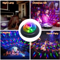 Kismee Disco Party Light Night Light 2 In 1 Flashes With Music Sound Activated Multicolor Disco Ball Rechargeable Battery Operat