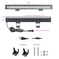 Zsmaiku 3 Pack 30W Led Black Lights 5Ft Plugswitch Black Light Bar Black Light For Bedroomglow Partyhalloween Classroom