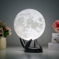 Gzokmog 2024 Upgrade 71In Moon Lamp 3D Printing Moon Light 16 Colors Night Light Birthday Gifts For Women Gifts For Teen Girl