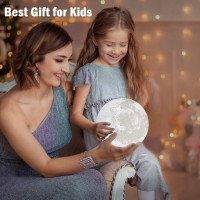 Gzokmog 2024 Upgrade 71In Moon Lamp 3D Printing Moon Light 16 Colors Night Light Birthday Gifts For Women Gifts For Teen Girl