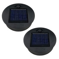 2Pcs 2.76Inch 7Cm Replacement Solar Light Parts Top Bottom Size 2.36Inch,Waterproof Solar Lanterns Replacement Top Accessories For Lanterns Outdoor