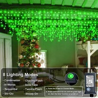 Xmasbokeh 33Ft 400 Led Christmas Lights Icicle Lights For Outside Waterproof With 8 Modes 75 Drops Plug In String Fairy Lights