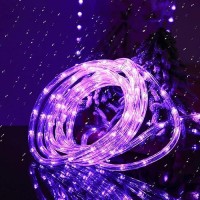 Huizhen Indoor Outdoor Rope Lights 110V 100Ft Connectable Purple Led Rope Lights Outdoor Waterproof Kit For Party Wedding Backgr