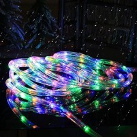 Huizhen Indoor Outdoor Rope Lights 110V 100Ft Connectable Multicolor Led Rope Lights Outdoor Waterproof Kit For Party Wedding Ba