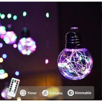 Yolight Wishing Ball Curtain Lights 200 Led Window Curtain String Lights With Remote Usb Battery Powered Twinkle Globe Fairy Li