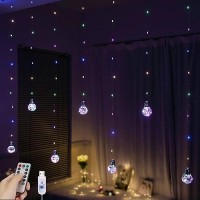 Yolight Wishing Ball Curtain Lights 200 Led Window Curtain String Lights With Remote Usb Battery Powered Twinkle Globe Fairy Li