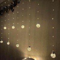 Yolight Wishing Ball Curtain Lights 200 Led Window Curtain String Lights With Remote Usb Battery Powered Twinkle Globe Fairy Li