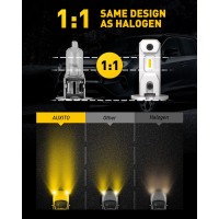 WHY CHOOSE AUXITO H3 LED Yellow Fog Light Bulbs Specification Fit Socket H3H3LL Operating Voltage 918V DC IP Rate IP67 Light Source CSP Operating Temperature 40 degree F to 176 degree F Operating Life 50000 hrs Housing Material Aviation Aluminum Applicati