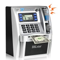 Bkstar 2023 Upgraded Kids Talking Piggy Bank Atm Savings Toy Bank For Real Money With Real Voice Prompt Deposit Withdraw Deb