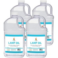 The Dreidel Company Liquid Paraffin Lamp Oil - 1 Gallon - Smokeless, Odorless, Ultra Clean Burning Fuel For Indoor And Outdoor Use (2 Pack)