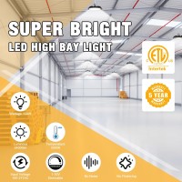 Jclgl Ufo Led High Bay Light 150W High Bay Led Lights 24 000Lm 160Lmw 110V Dimmable 5 Cable With Plug Hanging Hook Saf