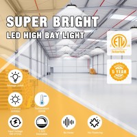 Jclgl Ufo Led High Bay Light 200W 4 Pack High Bay Led Light 32 000Lm 160Lmw 110V Dimmable 5 Cable With Plug Hanging Hoo