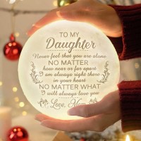 Doptika Gifts For Her - Mothers Day Gifts - Teen Girl Gifts - Birthday Gift For Women - Graduation Gifts - Inspirational Gifts For Women - 5.9 Inch Moon Light - 3D Printing Moon Lamp For Daughter