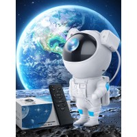 Galaxy Projector Night Light, Star Projector With Timer, Remote Control, Astronaut Nebula Projector Suitable For Kids Bedroom, Game Room And Holiday Gift