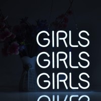 girls girls girls neon sign