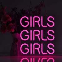 girls girls girls neon sign