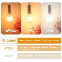 Brimax G40 Led Replacement Bulbs, E12 Globe Small Base Bulb For Patio String Lights, 1W, 5W/7W Equivalent, 2200K Romantic Environment For Wedding Cafe Bistro Lights (25Pack)