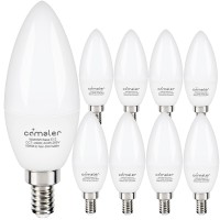 Comzler Type B Led Bulb E12 Small Base 4000K Natural Daylight Candelabra Led Light Bulbs 60 Watt Equivalent Chandelier E12 Led