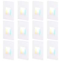 Leonlite 12Pack Premium Series 5Cct 120V Led Step Lights Dimmable 35W Indoor Outdoor Stair Light 2700K3000K3500K4000K5000K S