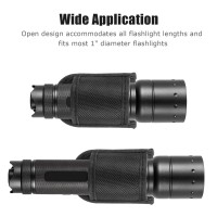 Flashlight Holster For Duty Belt Open Top D Cell Compact Light Holder Case Nylon Light Holster Pouch Uiinosoo Carry Tactical T