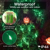 Suddus Green Christmas Lights Battery Operatd 66Ft 200Led St Patricks Day Decorations Lights Indoor Fairy Twinkle Lights With