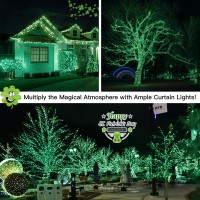 Suddus Green Christmas Lights Battery Operatd 66Ft 200Led St Patricks Day Decorations Lights Indoor Fairy Twinkle Lights With