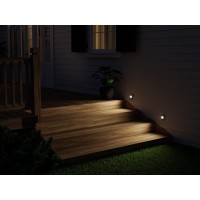 Good Earth Lighting Battery Operated Led Landscape Path Or Deck Lights In Bronze Motion Sensor With Auto Off 50 Lumens 5000K