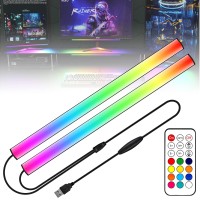 Willed Gaming Lights With Music Sync, Under Desk Light With Remote Controller, 5V Usb Powered Lamp, Rgb Light Bar, Under Monitor Light Bar For Gaming Setup, Computer Desk, Keyboard, Room Decoration