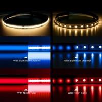 Btflighting Fcob Cob Led Strip Rgbw 3000K Flexible High Density Uniform Light 896Ledm 164Ft Dc24V 12Mm Width Color Changing L