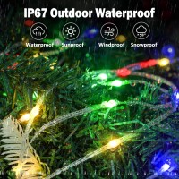 400 Led Fairy String Lights Plug In Outdoor, Ip67 Waterproof 157Ft Fairy Lights Rope Lights With Remote 8 Modes Strip Lights For Indoor Living Room Bedroom Attic Tent Tree Decors-Cold White