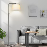 ?Upgraded? Dimmable 1000 Lumens Led Edison Bulb Included, Brushed Nickel Arc Floor Lamps Modern Standing Lamp Tall Lamps For Living Room Bedroom