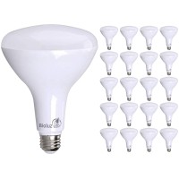 Bioluz Led 20 Pack Brightest Br40 Led Bulbs Instant On Led Energy Saving Bulbs 16W 120 Watt Replacement 5000K Daylight Bulbs 1