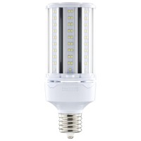 Satco S49394 Medium Base Led Hid Replacement Lamp-3.35 Inches Wide, Color Temperature: 5000, Finish Color: White, Wattage: 54