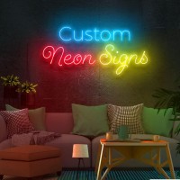 Custom Neon Signs For Bedroom, Wedding Party, Personalized Dimmable Neon Sign For Wall Art, Birthday Gift Giving Name Neon Lights(Optional 18