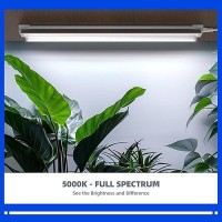 Barrina Plant Grow Light 4Ft 5000K Full Spectrum White 252W6 X 42W T8 Led Grow Light Growing Lamp Fixture Plant Light For